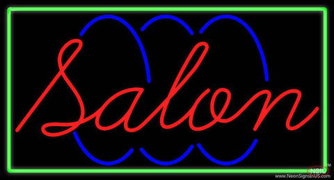 Red Salon Real Neon Glass Tube Neon Sign 