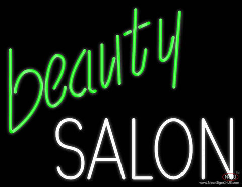 Green Beauty Salon Real Neon Glass Tube Neon Sign