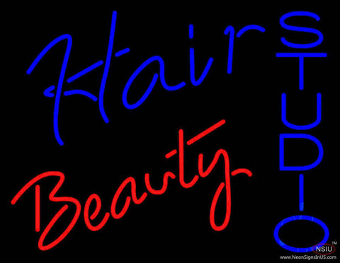 Hair Beauty Studio Real Neon Glass Tube Neon Sign