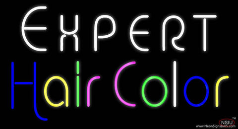 Expert Hair Color Real Neon Glass Tube Neon Sign 