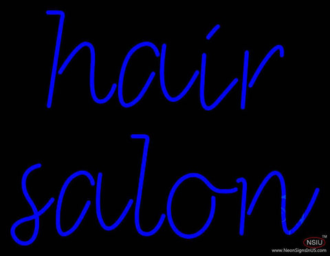 Cursive Hair Salon Real Neon Glass Tube Neon Sign