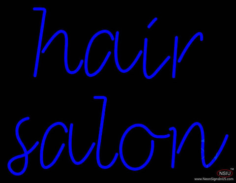 Cursive Hair Salon Real Neon Glass Tube Neon Sign 