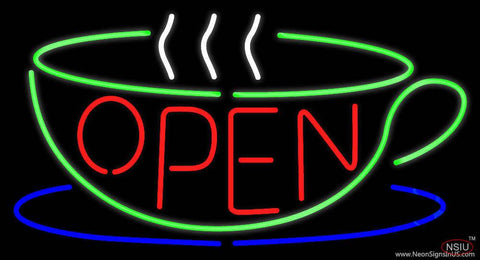Open Cup Real Neon Glass Tube Neon Sign
