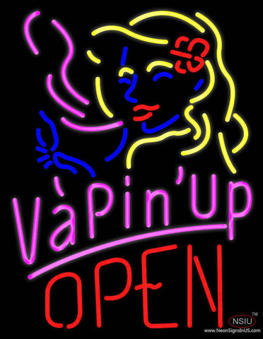 Vapin Up Open Real Neon Glass Tube Neon Sign 
