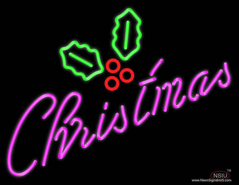 Christmas Logo Real Neon Glass Tube Neon Sign 