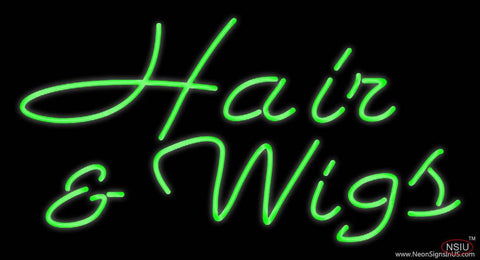 Green Hair And Wigs Real Neon Glass Tube Neon Sign 