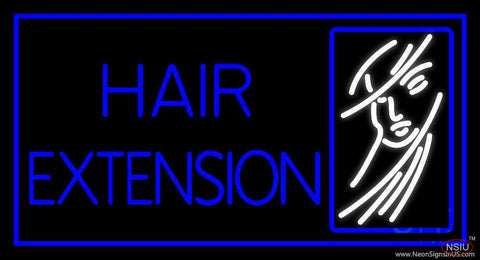 Blue Hair Extension Real Neon Glass Tube Neon Sign 