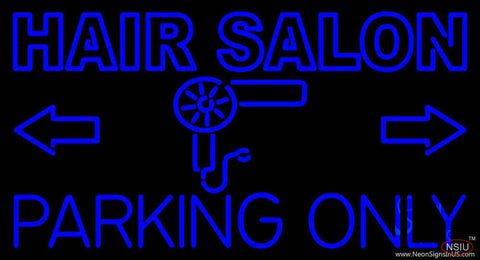 Hair Salon Parking Only Real Neon Glass Tube Neon Sign