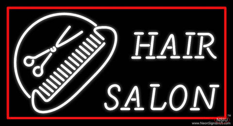 Hair Salon With Scissor And Comb Real Neon Glass Tube Neon Sign