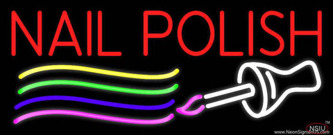 Nail Polish Brush Real Neon Glass Tube Neon Sign 
