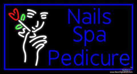 Nails Spa Pedicure Real Neon Glass Tube Neon Sign