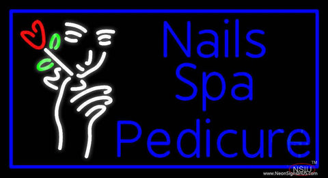 Nails Spa Pedicure Real Neon Glass Tube Neon Sign 