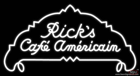 Rick S Cafe Americain Casablanca Real Neon Glass Tube Neon Sign 