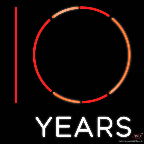 Years Real Neon Glass Tube Neon Sign