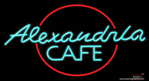 Alexandra Cafe Real Neon Glass Tube Neon Sign