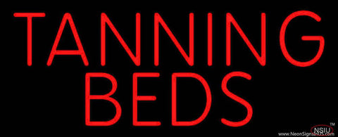 Tanning Beds Real Neon Glass Tube Neon Sign 