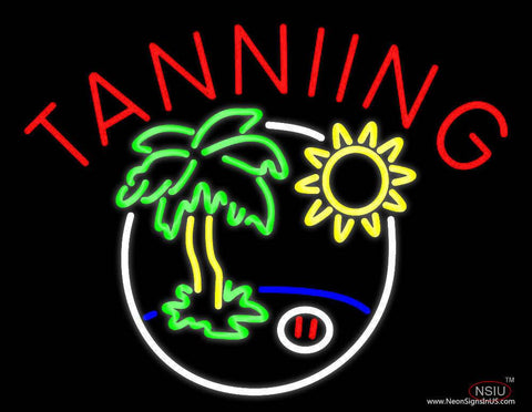 Tanning With Logo Real Neon Glass Tube Neon Sign