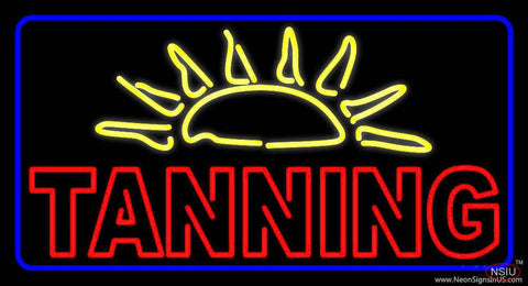 Tanning With Sun Rays Real Neon Glass Tube Neon Sign