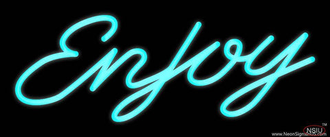 Enjoy Real Neon Glass Tube Neon Sign 