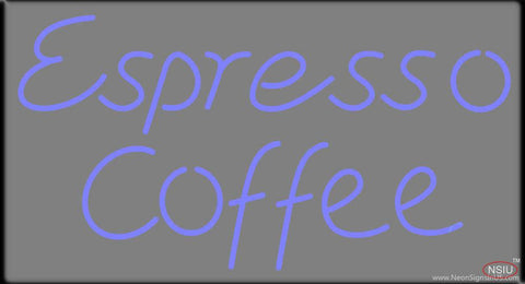 Espresso Coffee Real Neon Glass Tube Neon Sign 