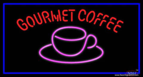 Gourmet Coffee Real Neon Glass Tube Neon Sign 