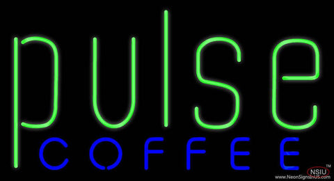 Pulse Coffee Real Neon Glass Tube Neon Sign