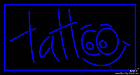 Blue Tattoo Real Neon Glass Tube Neon Sign