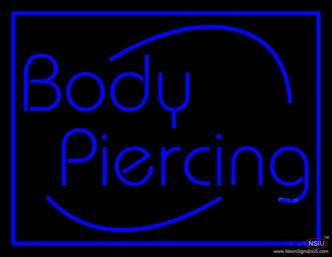 Deco Style Body Piercing Real Neon Glass Tube Neon Sign