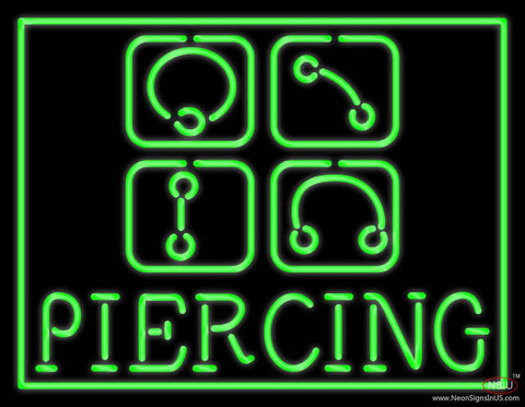 Piercing Real Neon Glass Tube Neon Sign 