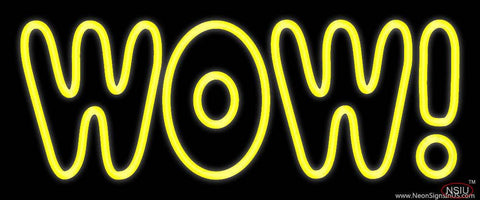 Wow Real Neon Glass Tube Neon Sign 