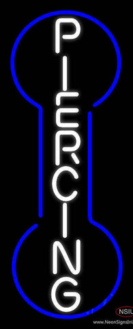 Vertical Piercing Real Neon Glass Tube Neon Sign