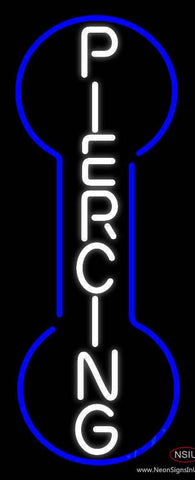 Vertical Piercing Real Neon Glass Tube Neon Sign 