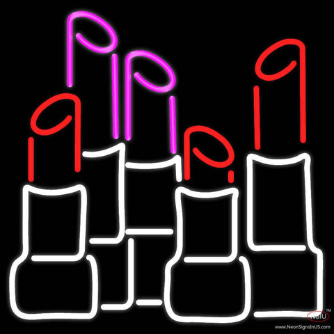Lipstick Real Neon Glass Tube Neon Sign 