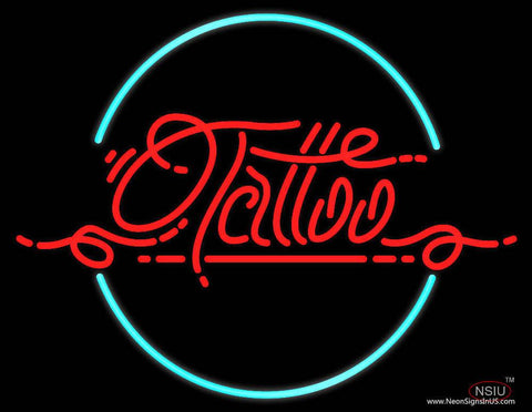 Red Retro Tattoo Real Neon Glass Tube Neon Sign