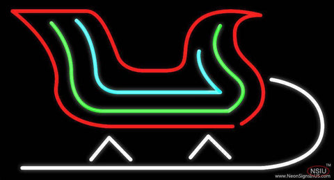Sleigh Real Neon Glass Tube Neon Sign 