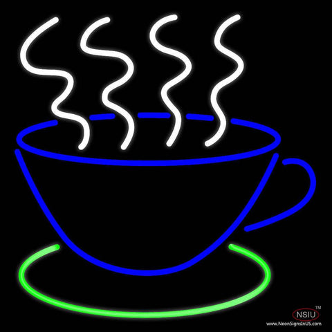 Coffee Cup Real Neon Glass Tube Neon Sign 