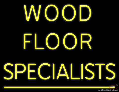 Wood Floor Specialist Real Neon Glass Tube Neon Sign 