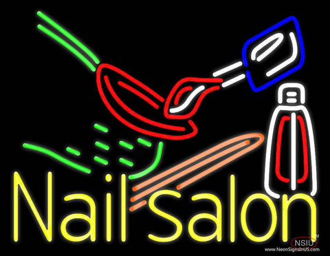 Nail Salon Logo Real Neon Glass Tube Neon Sign 