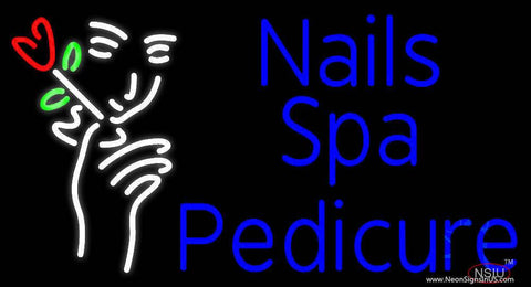 Nails Spa Pedicure Real Neon Glass Tube Neon Sign 