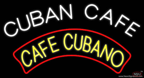 Cuban Cafe Real Neon Glass Tube Neon Sign