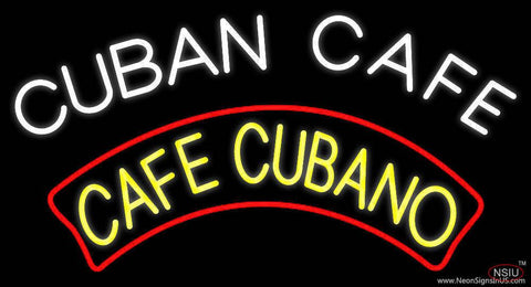Cuban Cafe Real Neon Glass Tube Neon Sign 