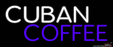 Cuban Coffee Real Neon Glass Tube Neon Sign 