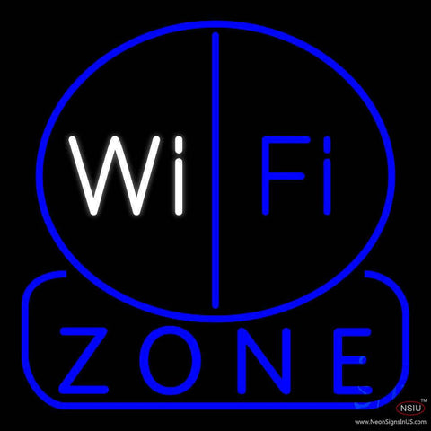 Wi Fi Zone Real Neon Glass Tube Neon Sign