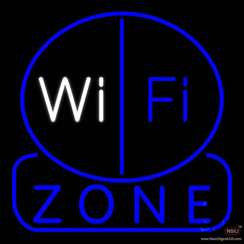 Wi Fi Zone Real Neon Glass Tube Neon Sign 