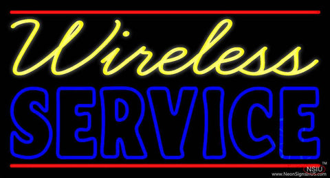 Wireless Service Real Neon Glass Tube Neon Sign 
