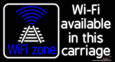 Wifi Available In This Carriage Real Neon Glass Tube Neon Sign 