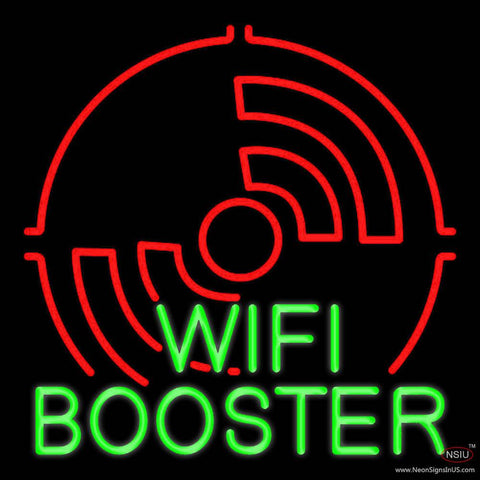 Wifi Booster Block Real Neon Glass Tube Neon Sign