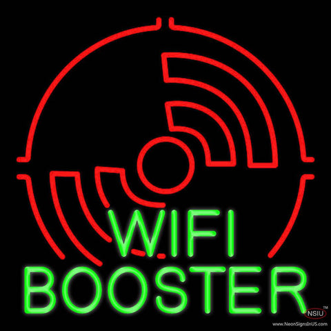 Wifi Booster Block Real Neon Glass Tube Neon Sign 