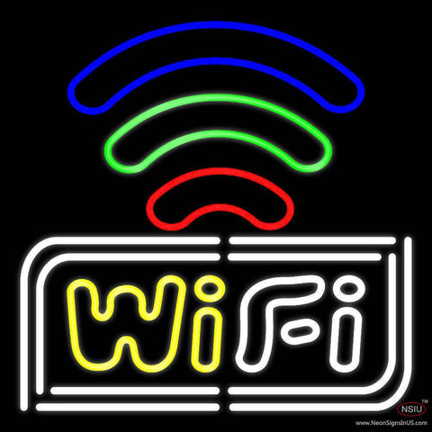 Wifi Free Block With Phone Number Real Neon Glass Tube Neon Sign 