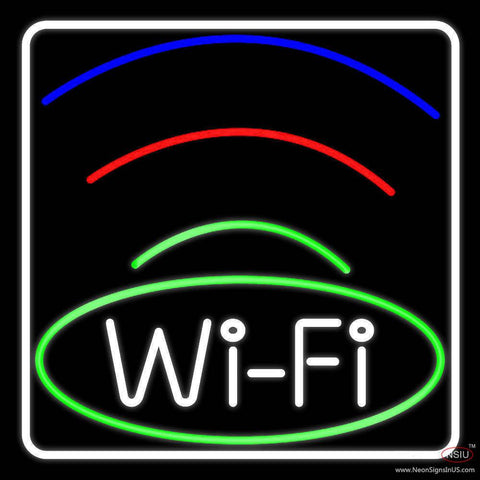 Wifi Free Block With Phone Number  Real Neon Glass Tube Neon Sign